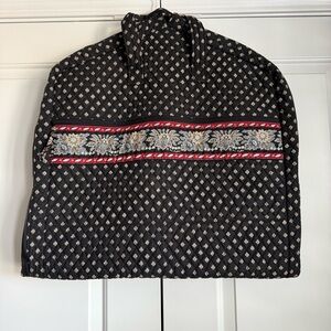 Vera Bradley Retired Classic Black Quilted Floral Pattern Garment Bag